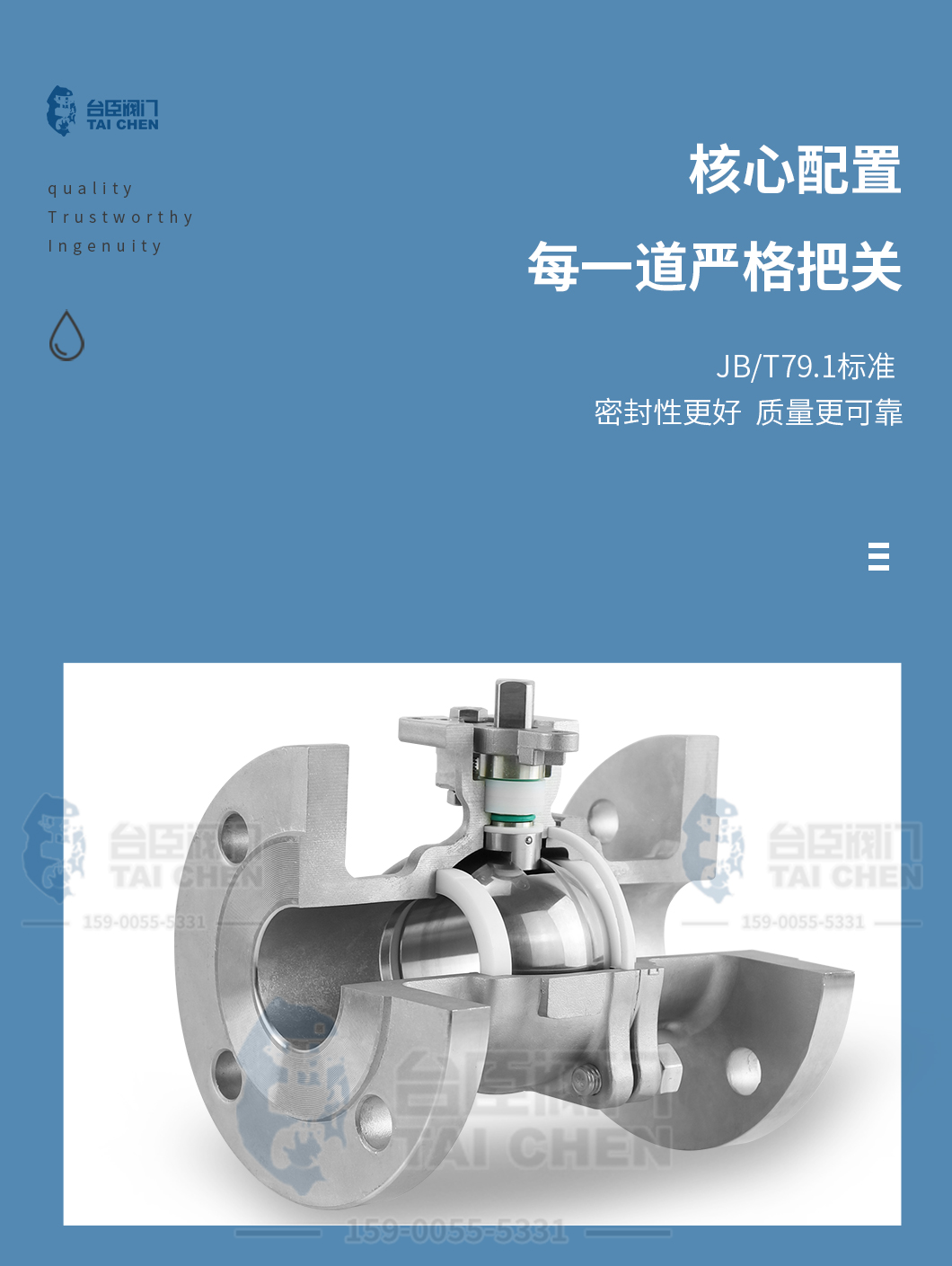Q641F氣動法蘭球閥閥體介紹